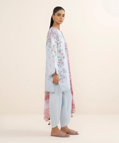 SAPPHIRE | UNSTITCHED 3 PIECE PRINTED LAWN SUIT