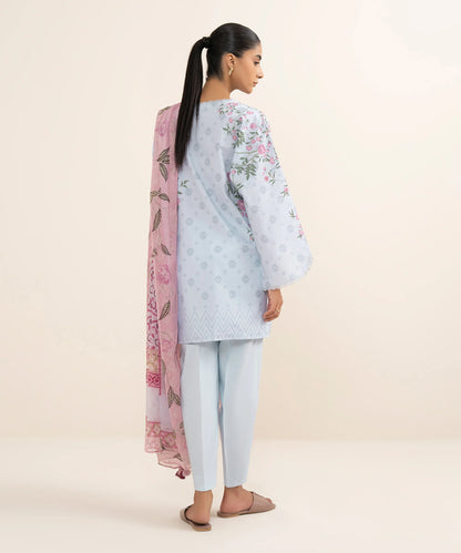 SAPPHIRE | UNSTITCHED 3 PIECE PRINTED LAWN SUIT