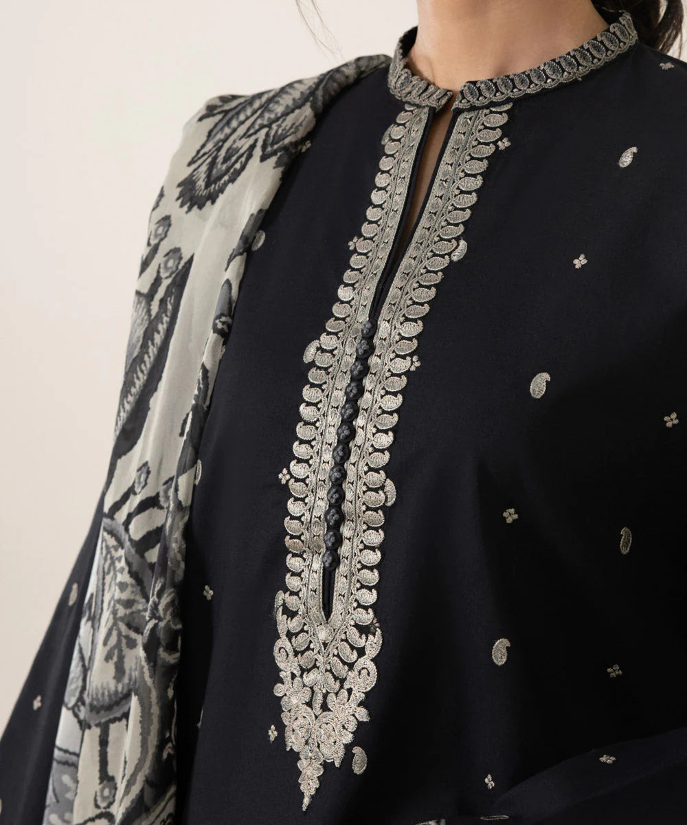 Sapphire | Unstitched 3 Piece Embroidered Lawn Suit