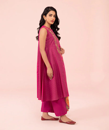 Sapphire | Unstitched 3 Piece - Embroidered Cambric Suit