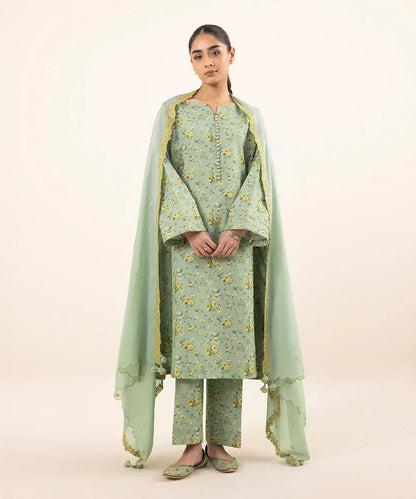 SAPPHIRE | UNSTITCHED 2 PIECE PRINTED CAMBRIC SUIT