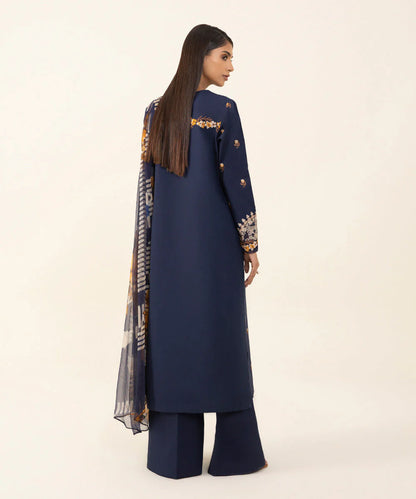 SAPPHIRE | UNSTITCHED 2 PIECE EMBROIDERED CAMBRIC SUIT