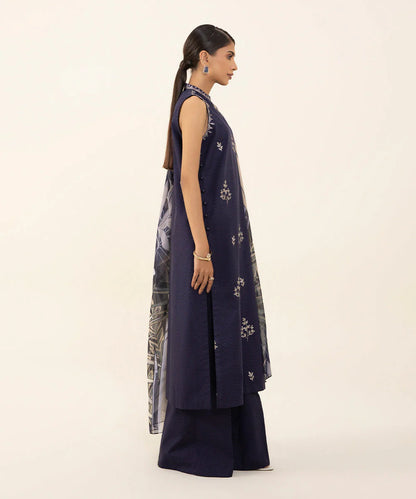 SAPPHIRE | UNSTITCHED 2 PIECE EMBROIDERED CAMBRIC SUIT