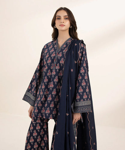 SAPPHIRE | UNSTITCHED 3 PIECE EMBROIDERED LAWN SUIT