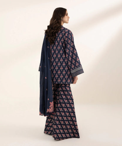 SAPPHIRE | UNSTITCHED 3 PIECE EMBROIDERED LAWN SUIT