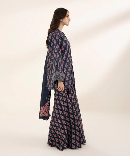 SAPPHIRE | UNSTITCHED 3 PIECE EMBROIDERED LAWN SUIT