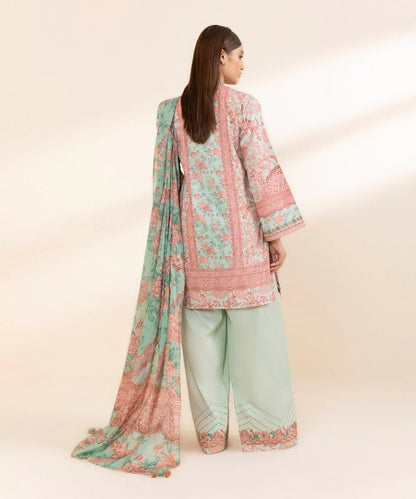 SAPPHIRE | UNSTITCHED 3 PIECE EMBROIDERED COTTON SUIT