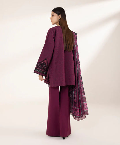 SAPPHIRE | UNSTITCHED 2 PIECE DYED EMBROIDERED JACQUARD SUIT