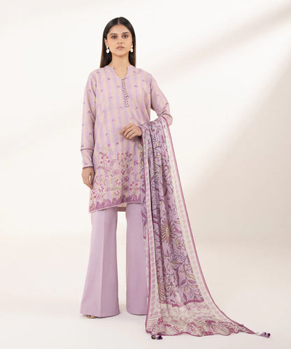 SAPPHIRE | UNSTITCHED 3 PIECE EMBROIDERED JACQUARD SUIT