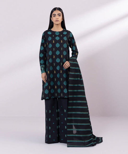 SAPPHIRE | UNSTITCHED 3 PIECE EMBROIDERED JACQUARD SUIT