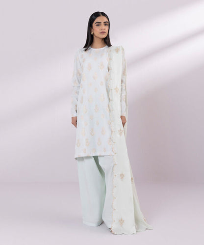 SAPPHIRE | UNSTITCHED 3 PIECE EMBROIDERED JACQUARD SUIT