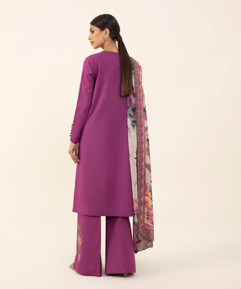 SAPPHIRE | UNSTITCHED 2 PIECE EMBROIDERED CAMBRIC SUIT