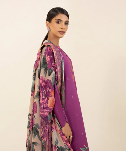 SAPPHIRE | UNSTITCHED 2 PIECE EMBROIDERED CAMBRIC SUIT