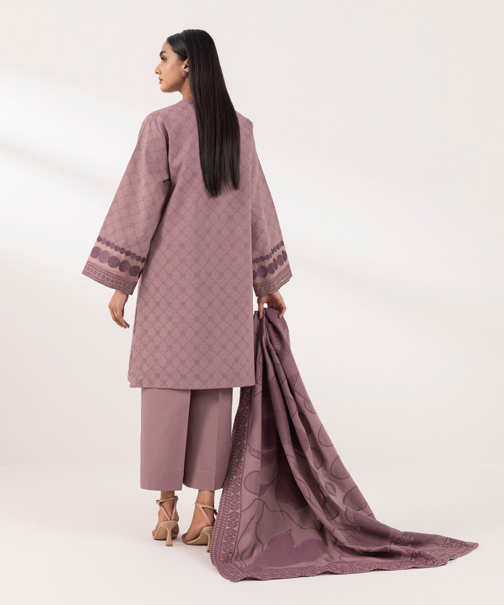SAPPHIRE | UNSTITCHED 1 PIECE EMBROIDERED JACQUARD SHIRT