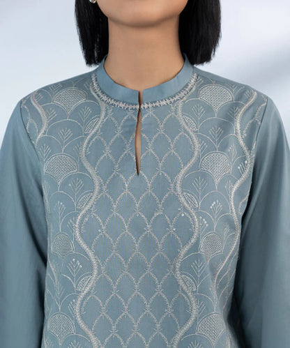 SAPPHIRE | UNSTITCHED 3 PIECE EMBROIDERED LAWN SUIT
