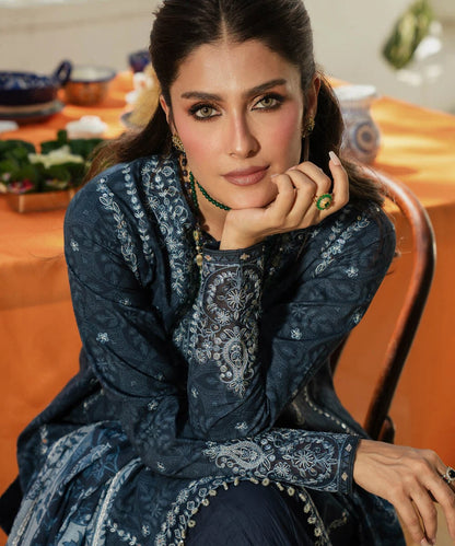 SAPPHIRE | UNSTITCHED 3 PIECE EMBROIDERED LAWN SUIT