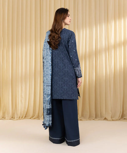 SAPPHIRE | UNSTITCHED 3 PIECE EMBROIDERED LAWN SUIT