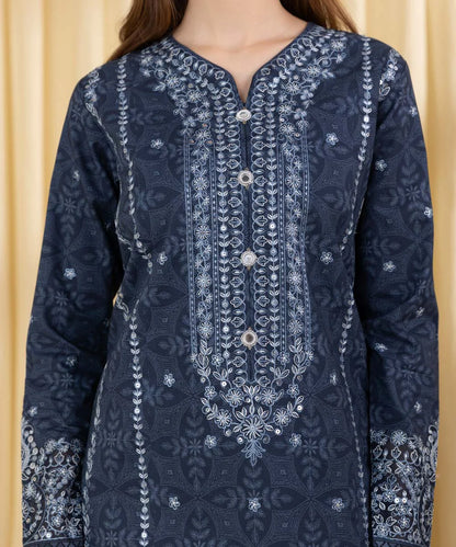 SAPPHIRE | UNSTITCHED 3 PIECE EMBROIDERED LAWN SUIT