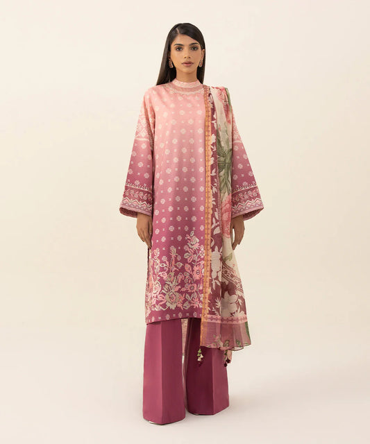 SAPPHIRE | UNSTITCHED 3 PIECE EMBROIDERED DOBBY SUIT