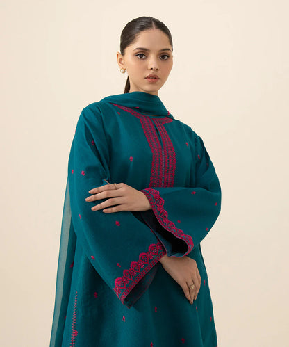 SAPPHIRE | UNSTITCHED 2 PIECE EMBROIDERED DOBBY SUIT