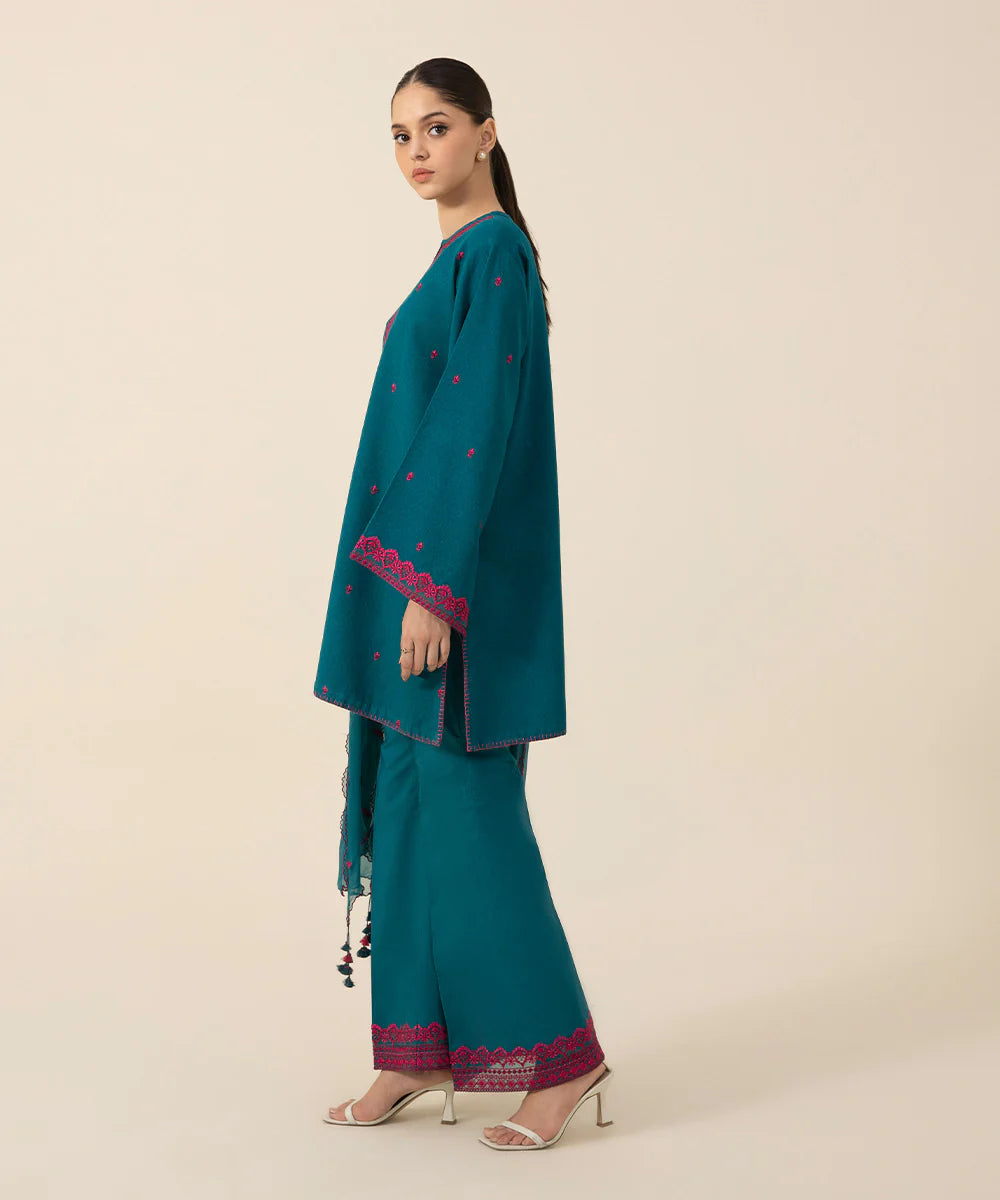 SAPPHIRE | UNSTITCHED 2 PIECE EMBROIDERED DOBBY SUIT
