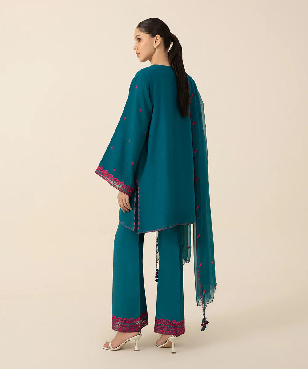SAPPHIRE | UNSTITCHED 2 PIECE EMBROIDERED DOBBY SUIT