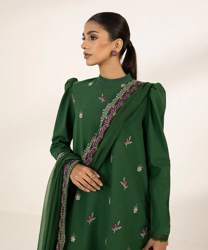 SAPPHIRE | UNSTITCHED 2 PIECE EMBROIDERED DOBBY SUIT