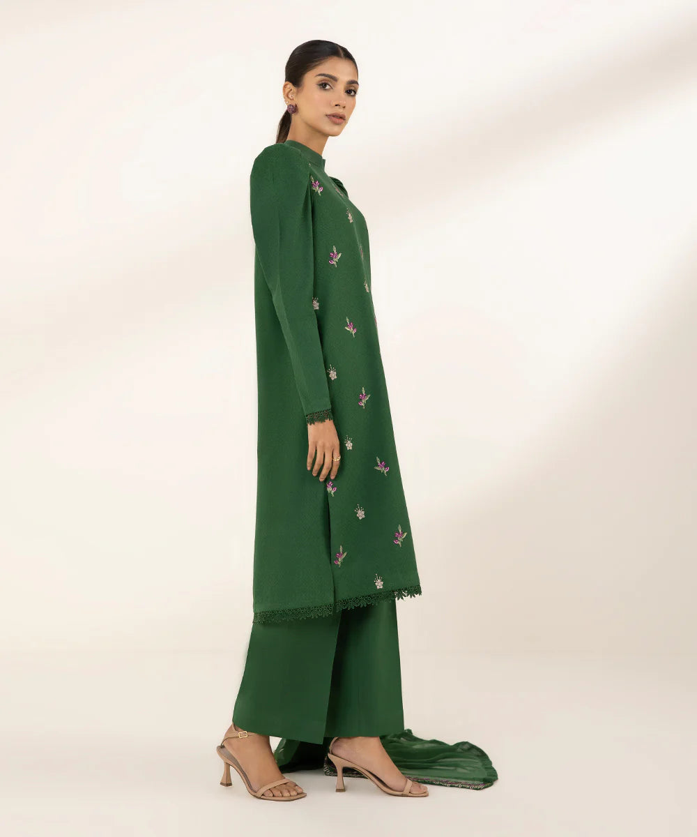 SAPPHIRE | UNSTITCHED 2 PIECE EMBROIDERED DOBBY SUIT