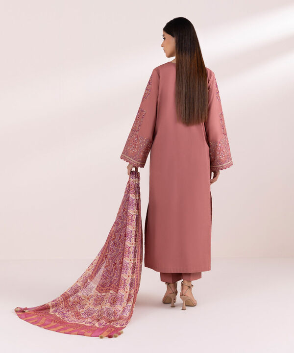 SAPPHIRE | UNSTITCHED 3 PIECE EMBROIDERED CAMBRIC SUIT