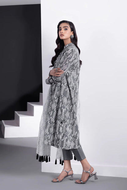 Sapphire | Unstitched 3Pc Printed Khaddar Suit | U3P-WS23R9-38