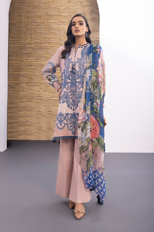 SAPPHIRE | UNSTITCHED 3 PIECE PRINTED LAWN SUIT