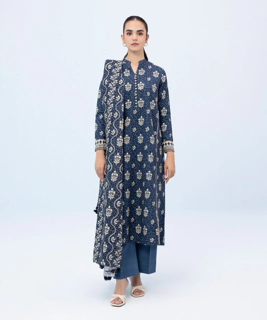 SAPPHIRE | UNSTITCHED 2 PIECE PRINTED KHADDAR SUIT