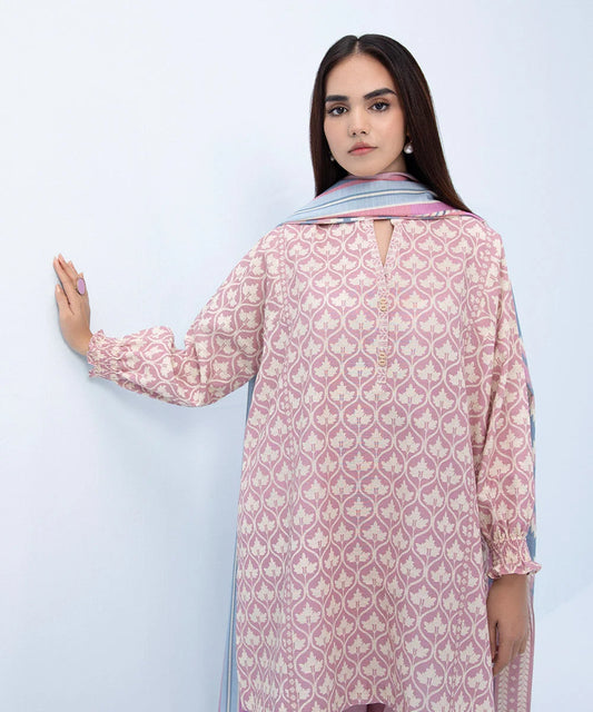 SAPPHIRE | UNSTITCHED 2 PIECE PRINTED LIGHT KHADDAR SUIT