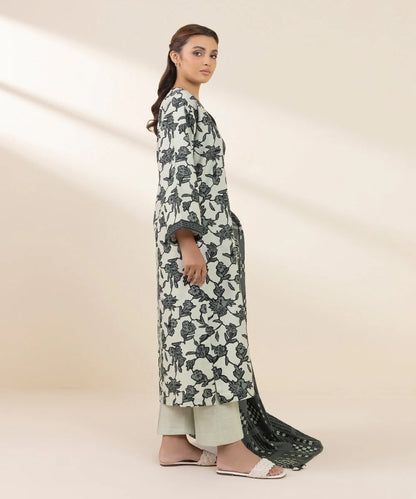 SAPPHIRE | UNSTITCHED 2 PIECE PRINTED KHADDAR SUIT