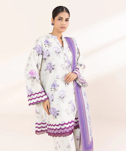 SAPPHIRE | UNSTITCHED 2 PIECE PRINTED CAMBRIC SUIT