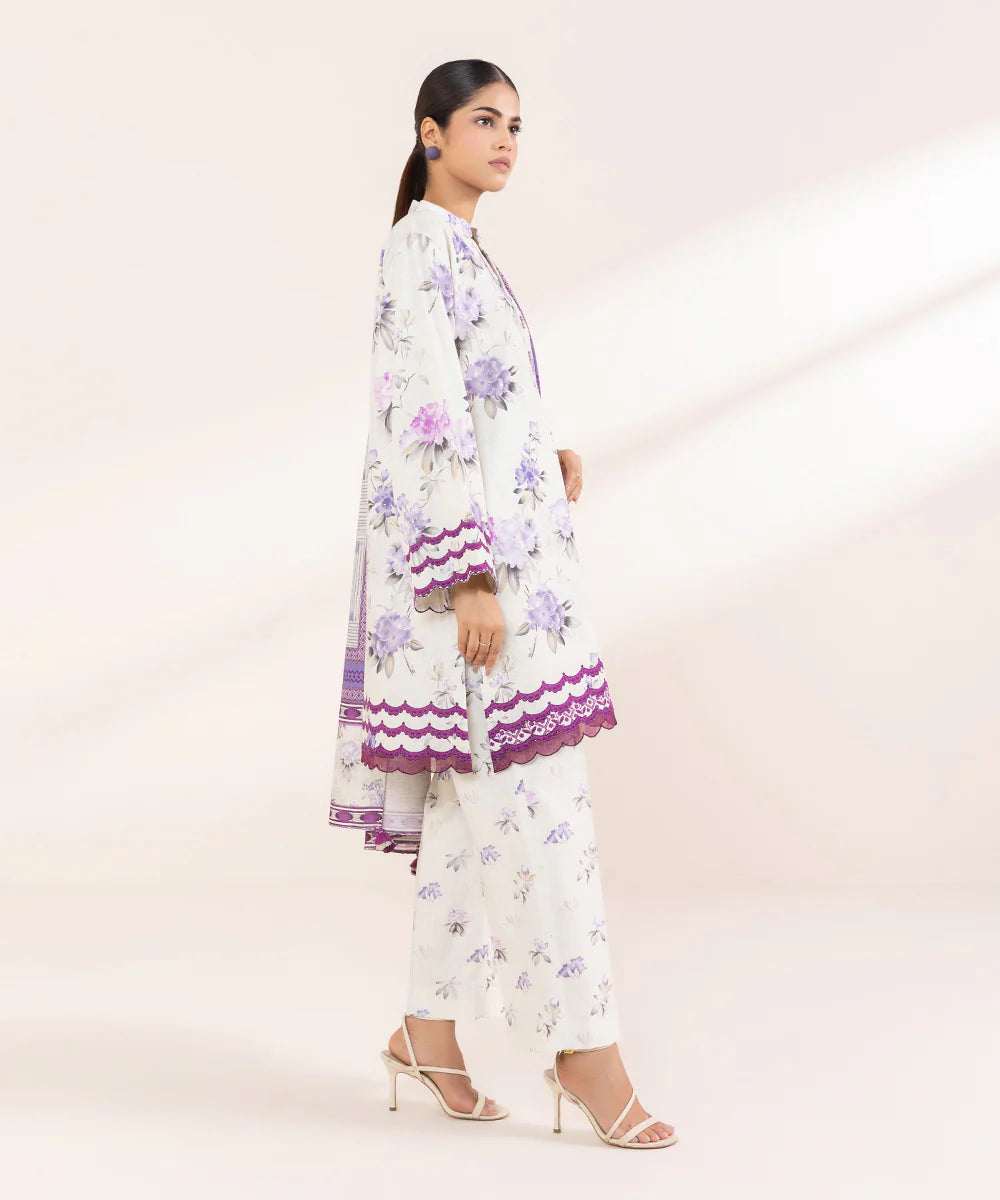 SAPPHIRE | UNSTITCHED 2 PIECE PRINTED CAMBRIC SUIT