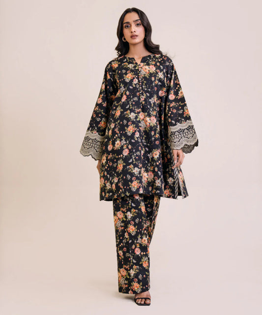 SAPPHIRE | UNSTITCHED 2 PIECE EMBROIDERED LAWN SUIT