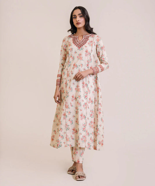 SAPPHIRE | UNSTITCHED 2 PIECE EMBROIDERED LAWN SUIT