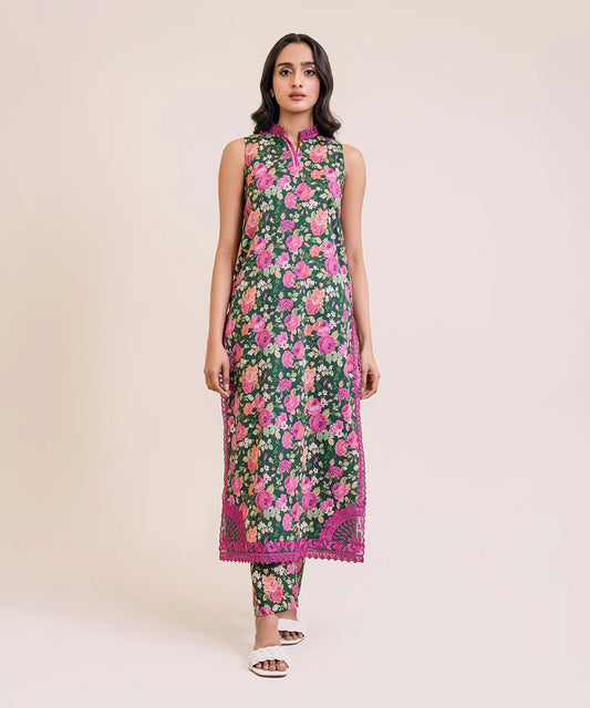 SAPPHIRE | UNSTITCHED 2 PIECE EMBROIDERED LAWN SUIT