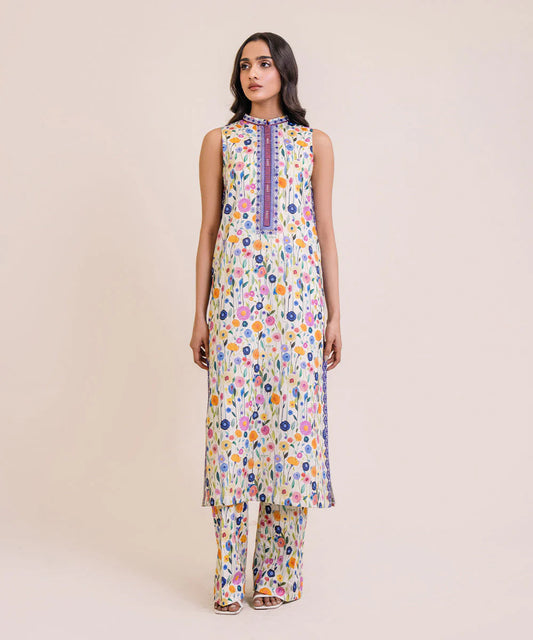 SAPPHIRE | UNSTITCHED 2 PIECE EMBROIDERED LAWN SUIT