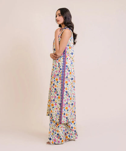 SAPPHIRE | UNSTITCHED 2 PIECE EMBROIDERED LAWN SUIT
