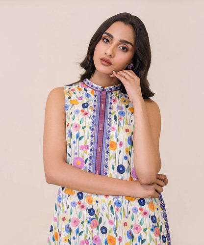 SAPPHIRE | UNSTITCHED 2 PIECE EMBROIDERED LAWN SUIT