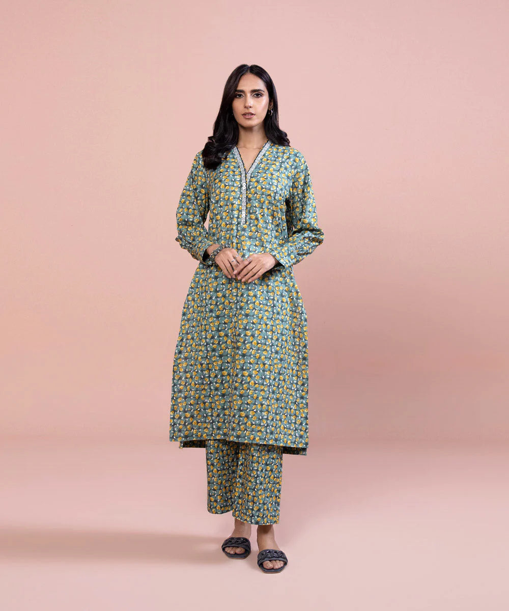 Sapphire | Unstitched 2Pc Printed Lawn - Shirt & Trouser | 2T-DY23ZV0-2-R