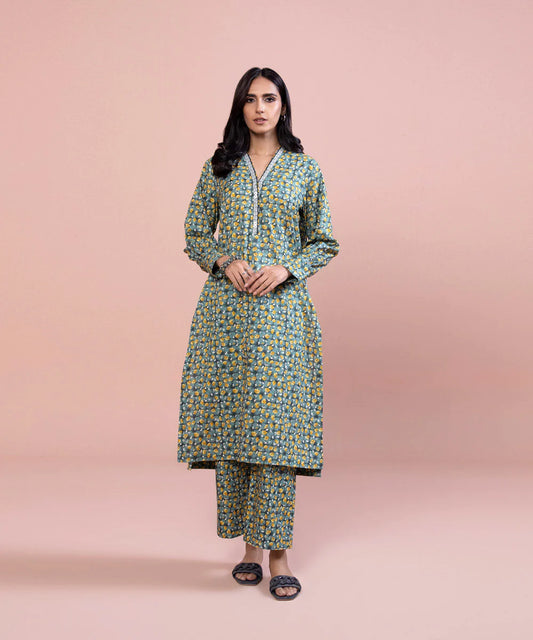 Sapphire | Unstitched 2Pc Printed Lawn - Shirt & Trouser | 2T-DY23ZV0-2-R