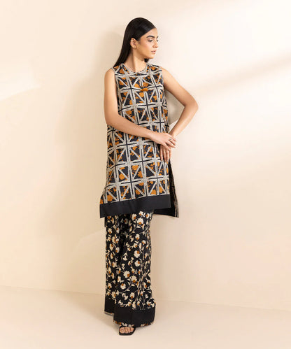 SAPPHIRE | UNSTITCHED 2 PIECE PRINTED CAMBRIC SUIT