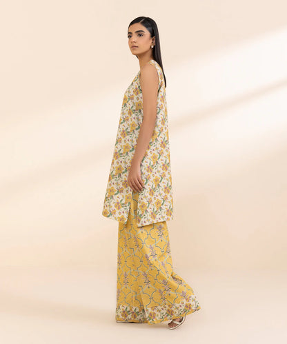 SAPPHIRE | UNSTITCHED 2 PIECE PRINTED CAMBRIC SUIT