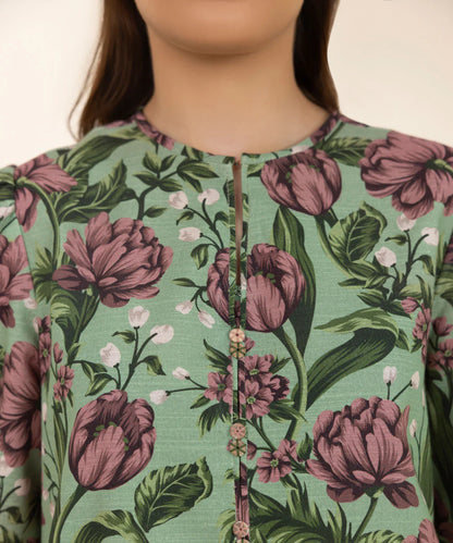 SAPPHIRE | UNSTITCHED 2 PIECE PRINTED LIGHT KHADDAR SUIT