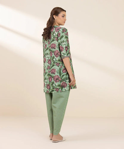 SAPPHIRE | UNSTITCHED 2 PIECE PRINTED LIGHT KHADDAR SUIT