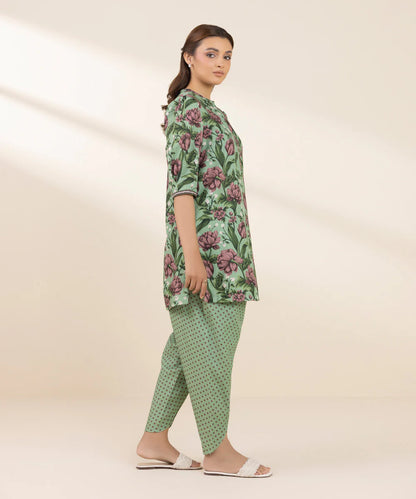 SAPPHIRE | UNSTITCHED 2 PIECE PRINTED LIGHT KHADDAR SUIT