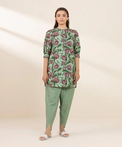SAPPHIRE | UNSTITCHED 2 PIECE PRINTED LIGHT KHADDAR SUIT